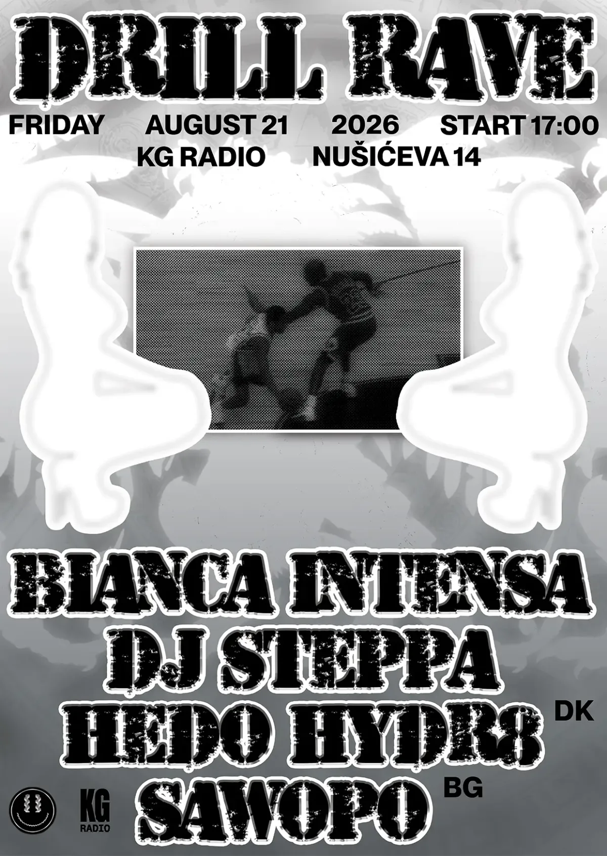 Drill Rave with HEDO HYDR8 (DK) & SAWOPO (BG)