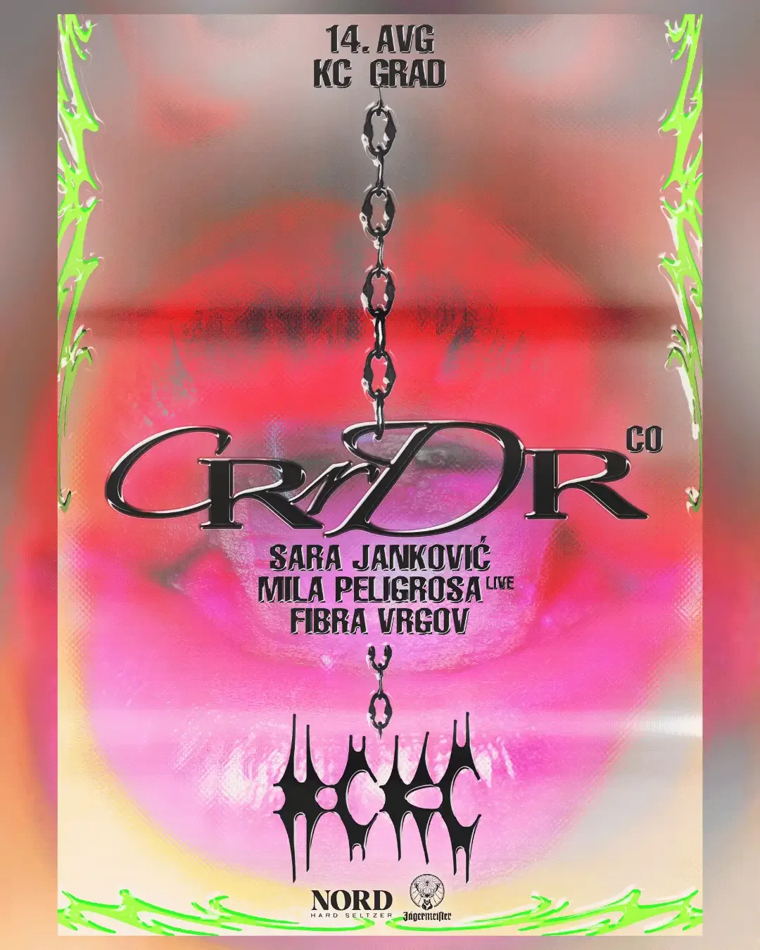 CRRDR / Sara Janković / Mila Peligrosa (LIVE) / Fibra Vrgov
